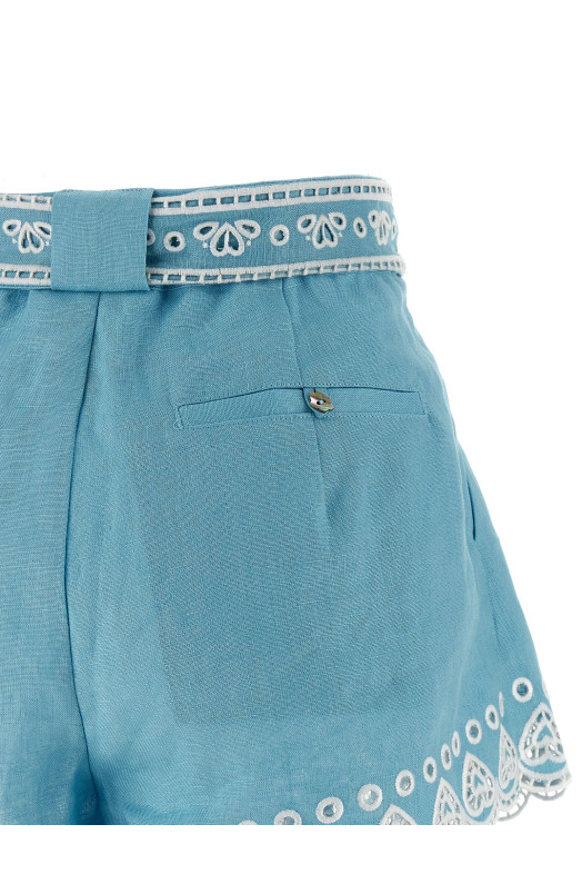 'Romantic Richelieu' shorts BLUE