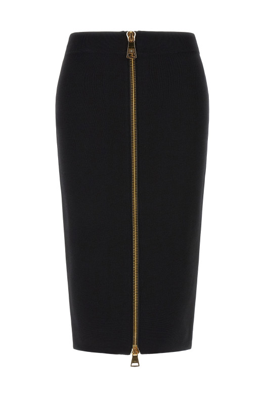 Zip skirt Black