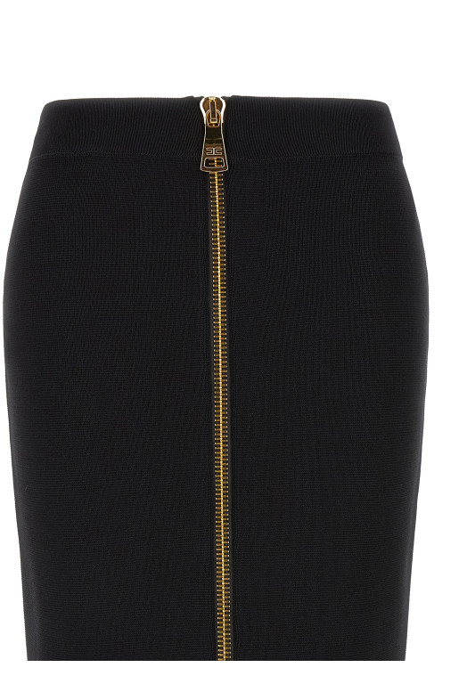 Zip skirt Black