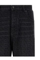 Джинси з монограмним візерунком, чорні BALMAIN HH1ML138DG40ELR