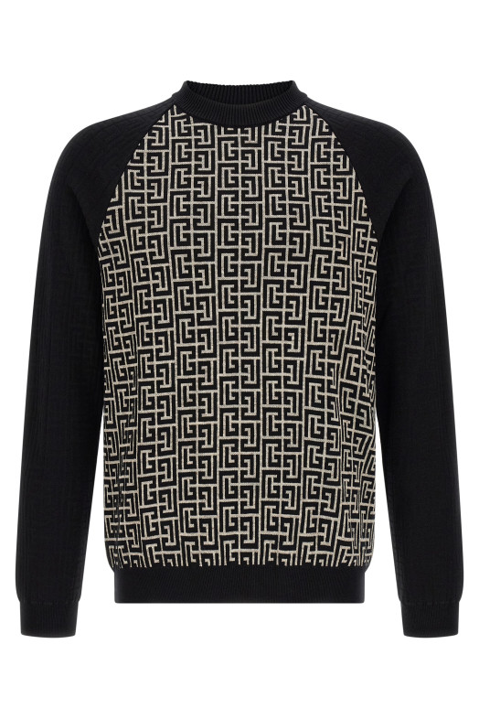 PB Monogram Mesh, чёрно-серый BALMAIN HH1KD195KI80GFE