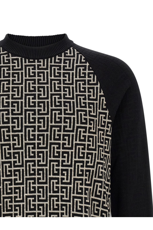 PB Monogram Mesh, чёрно-серый BALMAIN HH1KD195KI80GFE