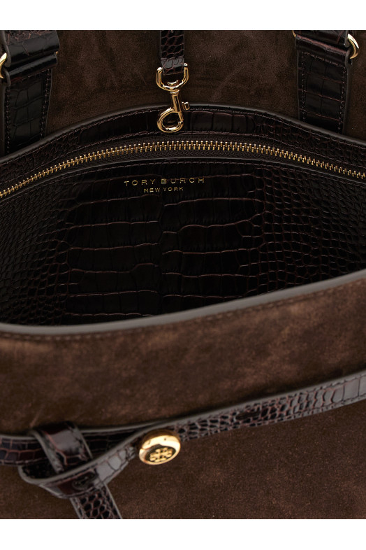 'Romy' top case handbag  Brown