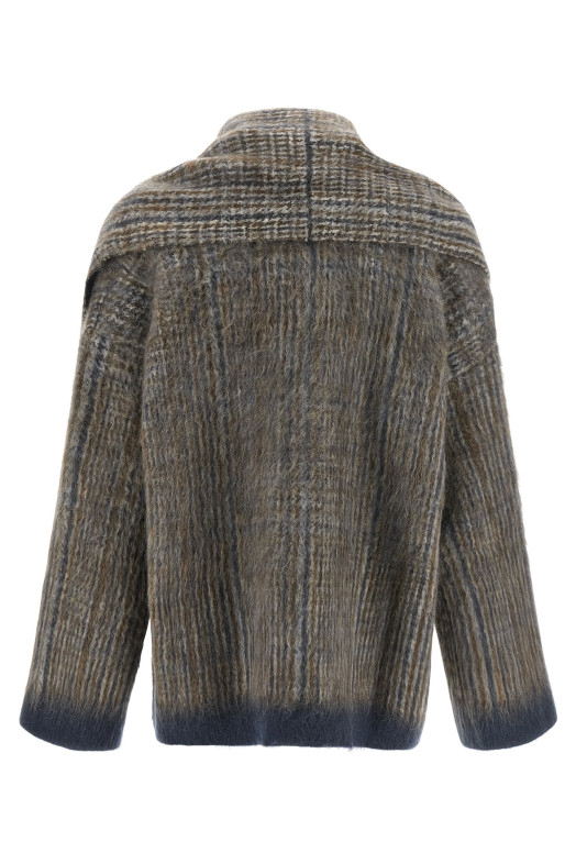 Кардиган с шарфом, серый BRUNELLO CUCINELLI M2I247016CXA37