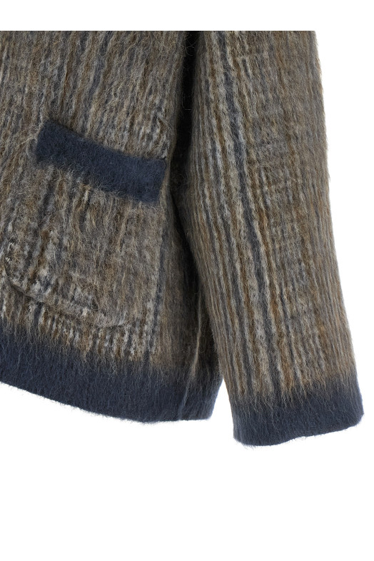 Кардиган с шарфом, серый BRUNELLO CUCINELLI M2I247016CXA37