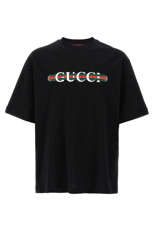 'Gucci Web' T-shirt Black
