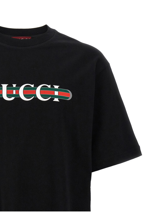 'Gucci Web' T-shirt Black