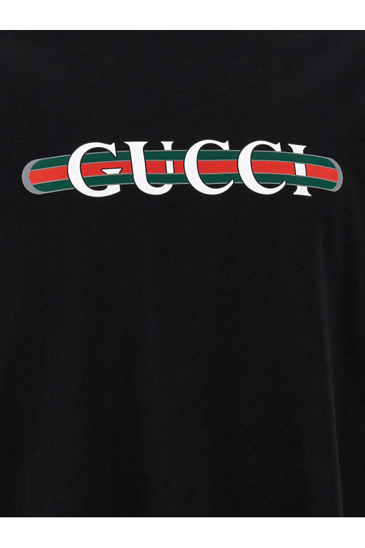 'Gucci Web' T-shirt Black