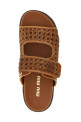 Braided leather sandals Brown