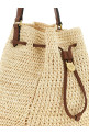 Сумка-відро, виготовлена гачком, бежевого кольору MULBERRY HH0133000W150