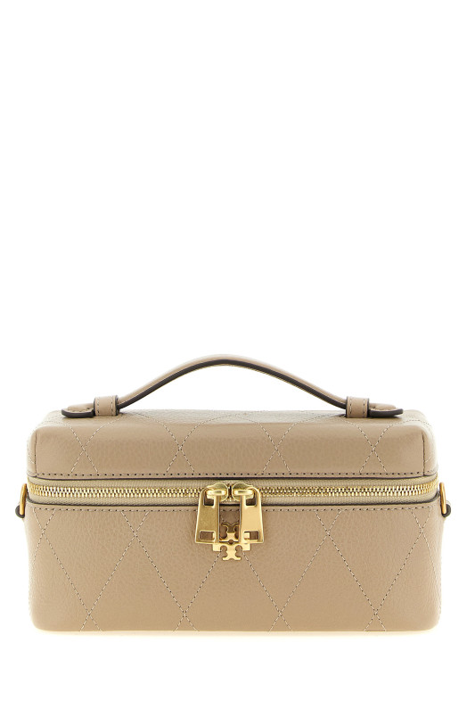 'Charlie' vanity case crossbody bag Beige