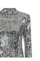 Сукня з паєтками, срібного кольору BALMAIN HF1R8980XM119FC