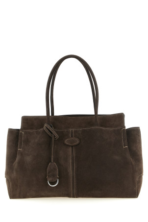 Medium suede shopping bag Brown