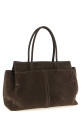 Medium suede shopping bag Brown
