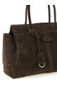 Medium suede shopping bag Brown