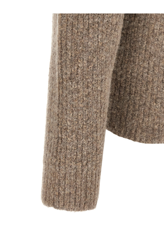 Ribbed sweater Beige
