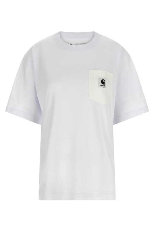 T-shirt capsule Sacai x Carhartt Wip White