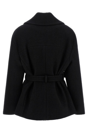 'Anthem' belted caban Black