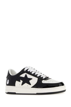 Two-tone leather BAPE STAâ„¢ sneakers Black BAPE (001FWM301301M)