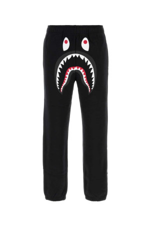 Black cotton Shark joggers Black BAPE (001PTM301008M)