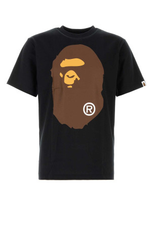 Black cotton Big Ape Head t-shirt Black BAPE (001TEM301002M)