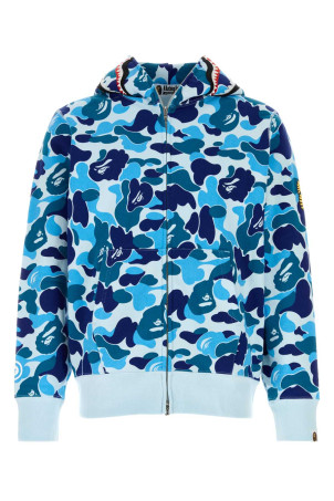 Printed cotton ABC Camo 2nd Shark sweatshirt Blue BAPE (001ZPM301008M)