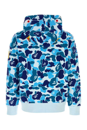 Printed cotton ABC Camo 2nd Shark sweatshirt Blue BAPE (001ZPM301008M)
