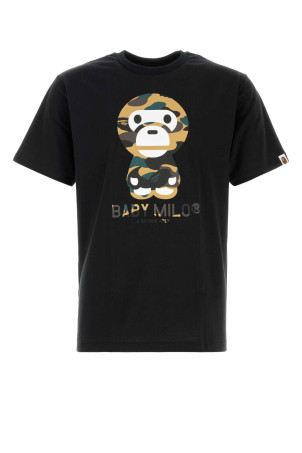 Black cotton 1st Camp Baby Milo t-shirt BAPE (002TEM301006M)