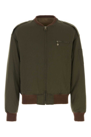 Olive green wool blend Gunner down jacket Khaki VISVIM (0125205013023)