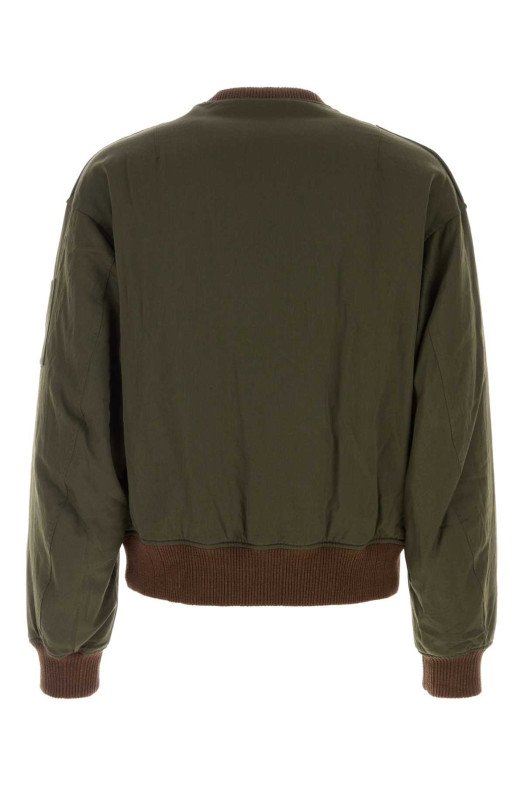 Olive green wool blend Gunner down jacket Khaki VISVIM (0125205013023)