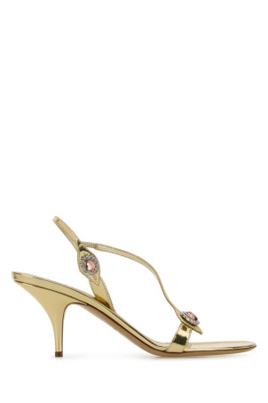 Gold leather Sibilla sandals SALVATORE FERRAGAMO (01K8497878931C)