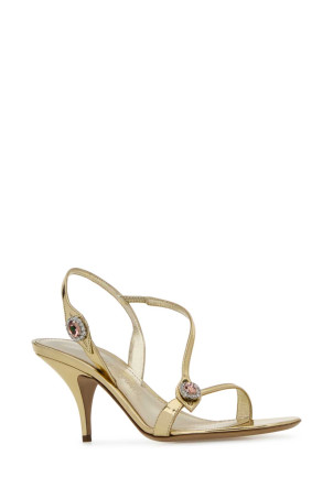 Gold leather Sibilla sandals SALVATORE FERRAGAMO (01K8497878931C)