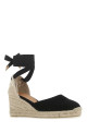Black canvas Carina wedges Black CASTANER (020964)