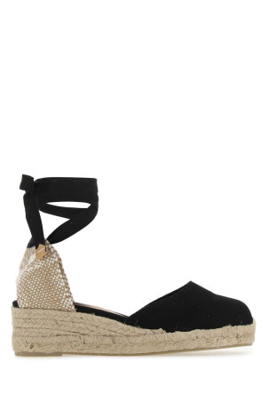 Black canvas Carina wedges Black CASTANER (020965)