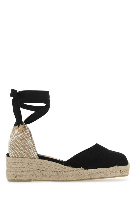 Black canvas Carina wedges Black CASTANER (020965)