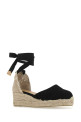 Black canvas Carina wedges Black CASTANER (020965)