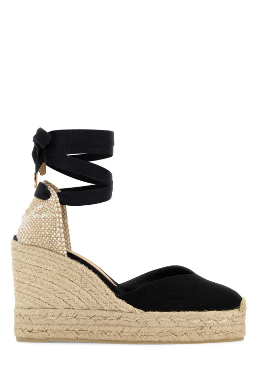 Black canvas Chiara wedges Black CASTANER (020992)