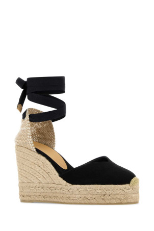 Black canvas Chiara wedges Black CASTANER (020992)