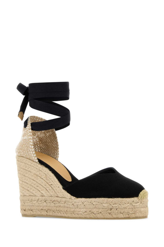 Black canvas Chiara wedges Black CASTANER (020992)