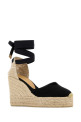 Black canvas Chiara wedges Black CASTANER (020992)