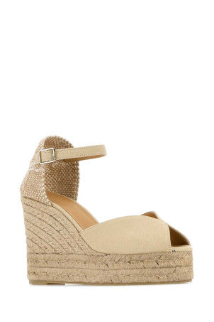 Sand canvas Bianca wedges Beige CASTANER (022233)