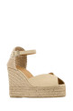 Sand canvas Bianca wedges Beige CASTANER (022233)