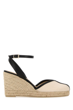 Ivory canvas Cecilia wedges CASTANER (026124)