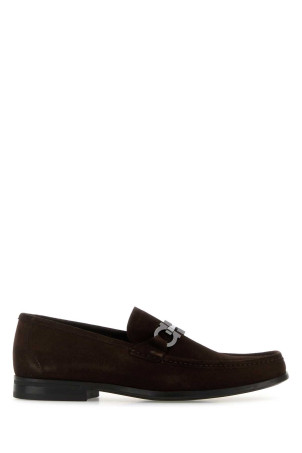 Brown suede Grandioso loafers SALVATORE FERRAGAMO (0294577916682E)