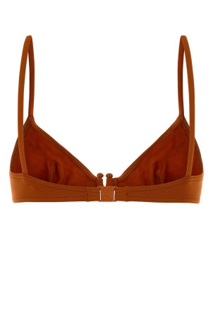 Orange stretch nylon Stylish bikini top ERES (032625)