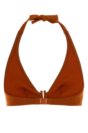 Orange stretch nylon Noctambule bikini top ERES (032627)