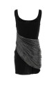 Black viscose mini dress Black GIUSEPPE DI MORABITO (04SSDR453FC04428)