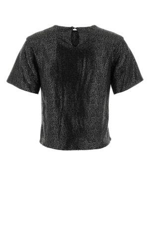 Embellished viscose t-shirt GIUSEPPE DI MORABITO (04SSTO318FC04428AC)