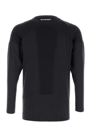 Black stretch nylon blend t-shirt MAMMUT SWISS1862 (101601070)