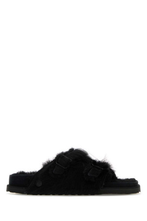 Black shearling ZÃ¼rich 1774 slippers Black BIRKENSTOCK 1774 X BECOMES BERLIN (1031951)